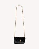 YSL Gaby Chain Phone Holder in Patent Leather - Image 2